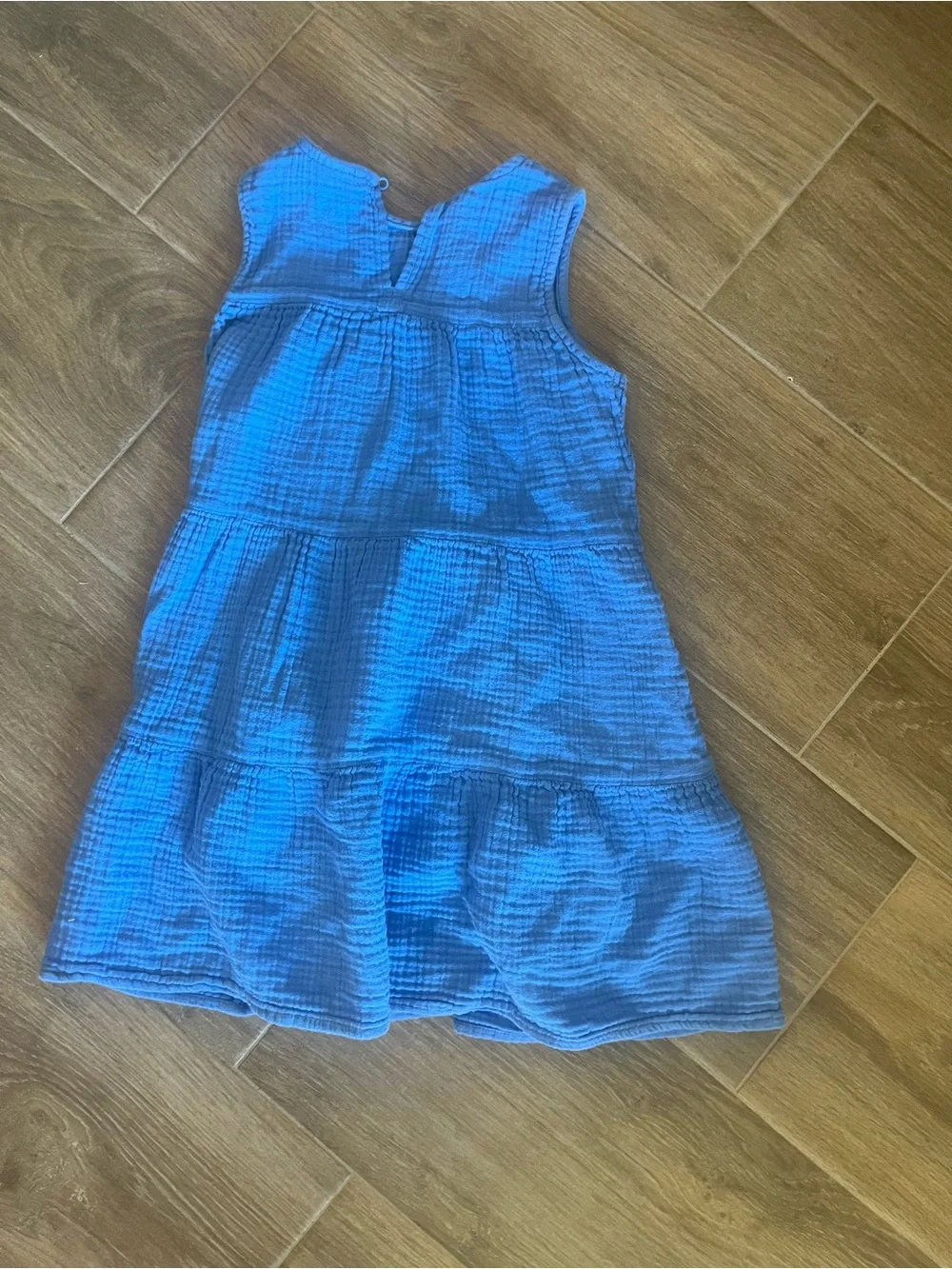 Cat & Jack Blue Textured Tiered Girls' Dress